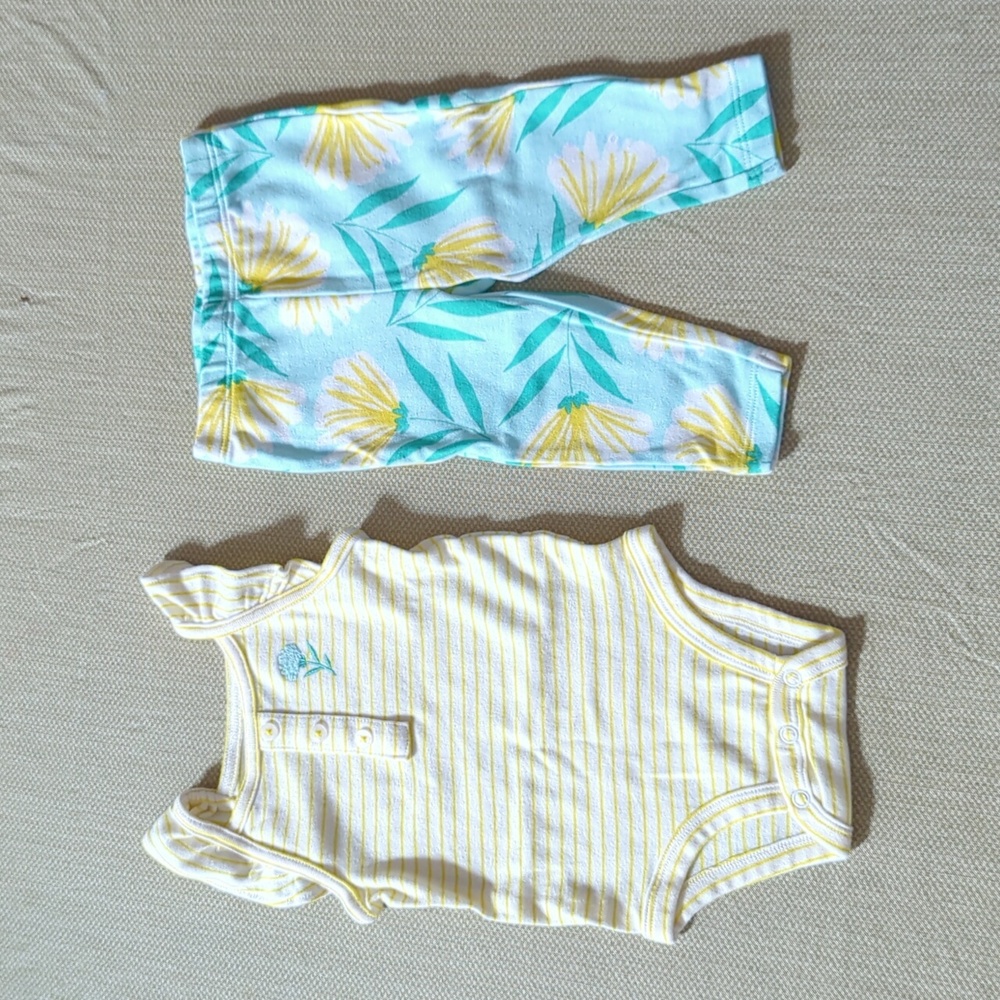 ❣5 for $25 Sale❣ 🌼Flowery Spring Baby Outfit🌼